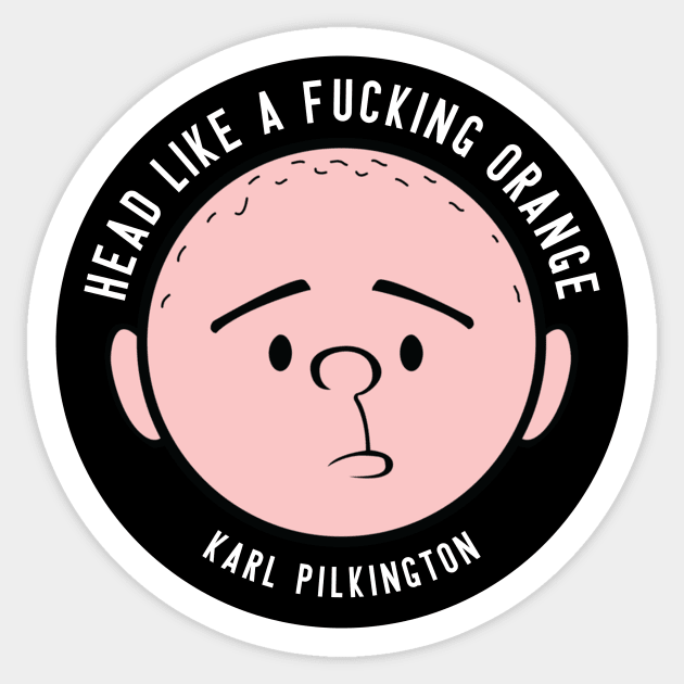 Karl Pilkington Sticker by blackboxclothes